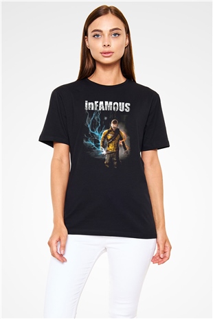 Infamous Siyah Unisex Tişört T-Shirt