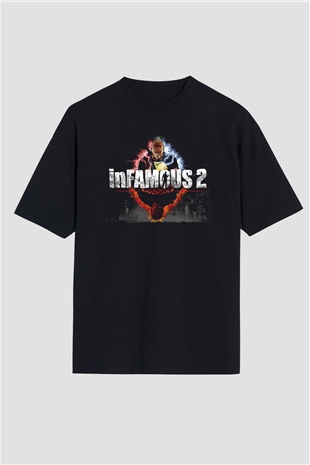 Infamous Siyah Oversize Tişört Oversize T-shirt