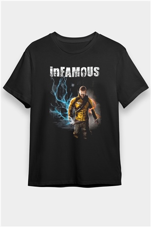 Infamous Siyah Unisex Tişört T-Shirt