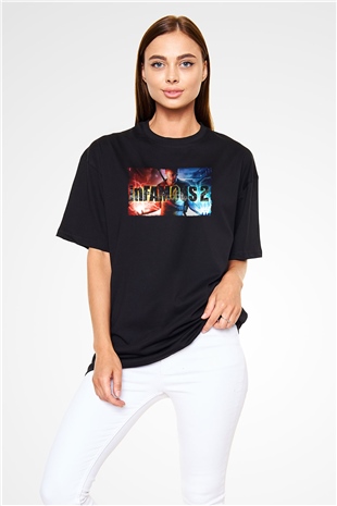 Infamous Siyah Oversize Tişört Oversize T-shirt