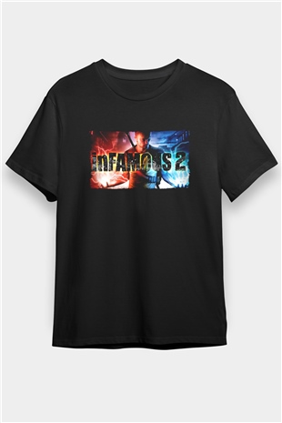 Infamous Siyah Unisex Tişört T-Shirt