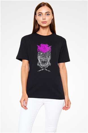 İnfant Annihilator Baskılı Unisex Siyah Tişört - Tshirt
