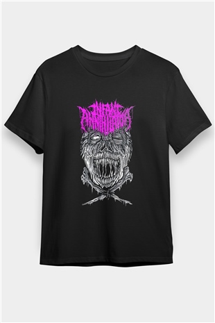İnfant Annihilator Baskılı Unisex Siyah Tişört - Tshirt