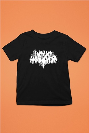 İnfant Annihilator Baskılı Unisex Siyah Çocuk Tişört - Tshirt