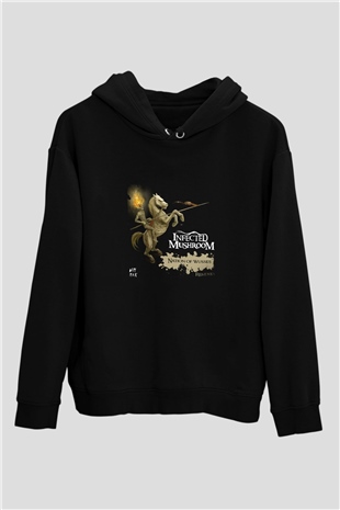Infected Mushroom Baskılı Unisex Siyah Hoodie
