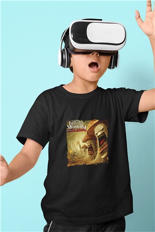 Infected Mushroom Baskılı Unisex Siyah Çocuk Tişört