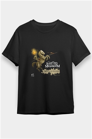Infected Mushroom Baskılı Unisex Siyah Tişört