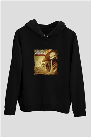 Infected Mushroom Baskılı Unisex Siyah Hoodie