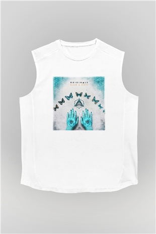 Infected Mushroom Beyaz Unisex Kolsuz Tişört