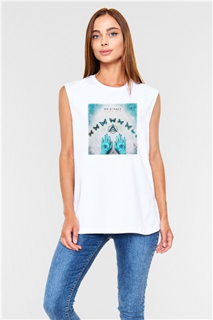 Infected Mushroom Beyaz Unisex Kolsuz Tişört