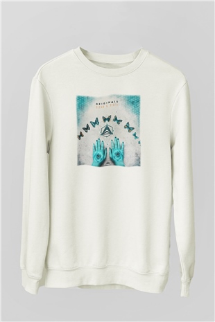 Infected Mushroom Beyaz Unisex Sweatshirt