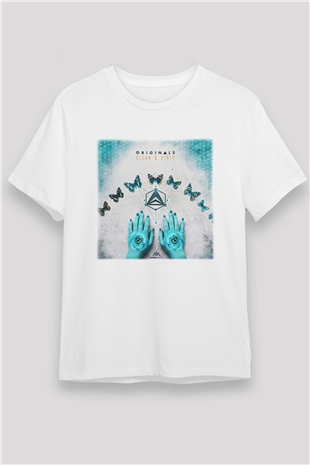 Infected Mushroom Beyaz Unisex Tişört T-Shirt - TişörtFabrikası