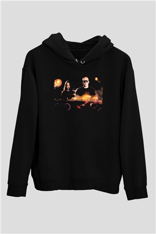Infected Mushroom Siyah Unisex Hoodie