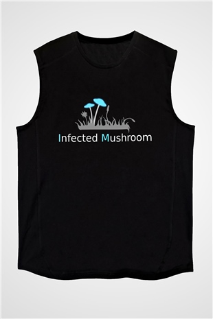 Infected Mushroom Siyah Unisex Kolsuz Tişört