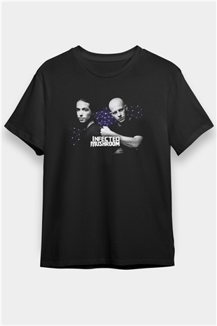 Infected Mushroom Siyah Unisex Tişört T-Shirt - TişörtFabrikası