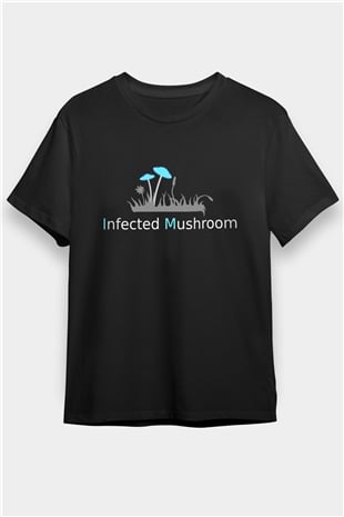 Infected Mushroom Siyah Unisex Tişört T-Shirt - TişörtFabrikası