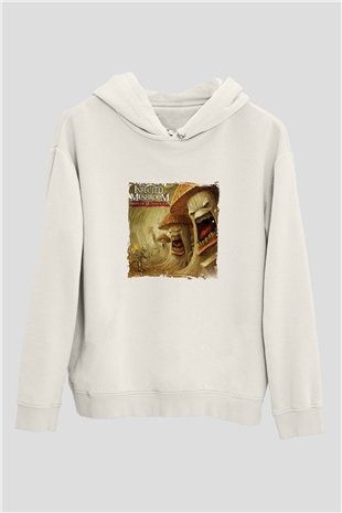 Infected MushroomBaskılı Beyaz Hoodie