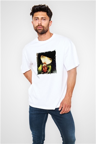 Infected MushroomBaskılı Beyaz Oversize Tişört