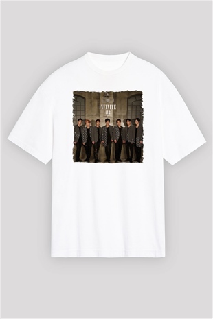 Infinite K-Pop Beyaz Unisex Tişört T-Shirt - TişörtFabrikası