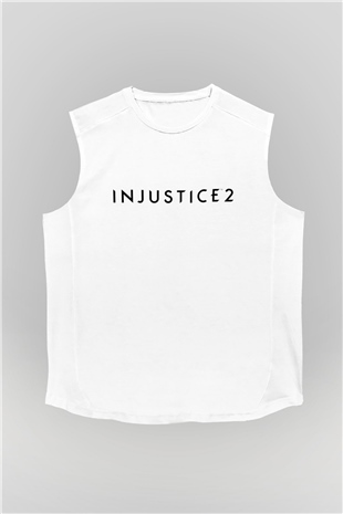 Injustice 2 Beyaz Unisex Kolsuz Tişört