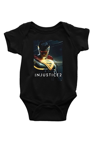 Injustice 2 Siyah Bebek Body - Zıbın