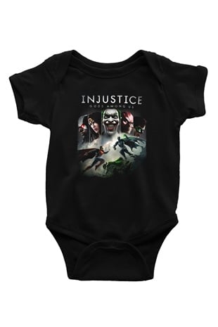 Injustice 2 Siyah Bebek Body - Zıbın