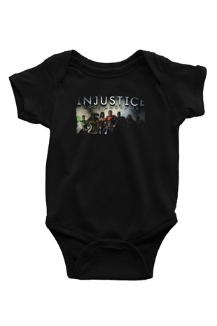 Injustice 2 Siyah Bebek Body - Zıbın