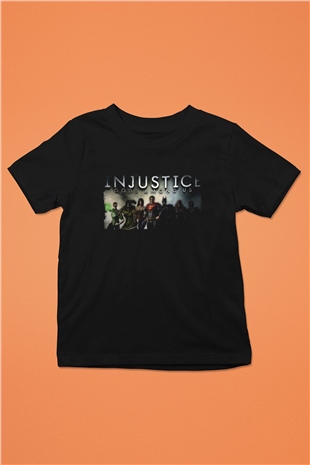 Injustice 2 Siyah Unisex Çocuk Tişört