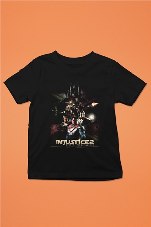 Injustice 2 Siyah Unisex Çocuk Tişört