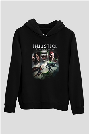 Injustice 2 Siyah Unisex Hoodie