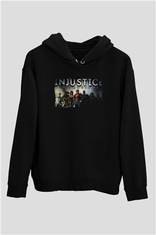 Injustice 2 Siyah Unisex Hoodie