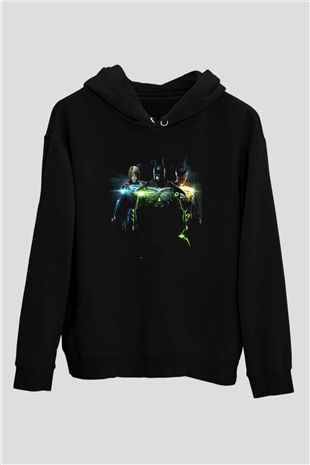 Injustice 2 Siyah Unisex Hoodie