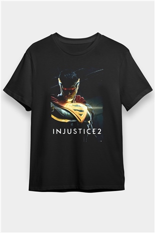 Injustice 2 Siyah Unisex Tişört T-Shirt
