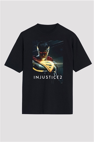 Injustice 2 Siyah Oversize Tişört Oversize T-shirt