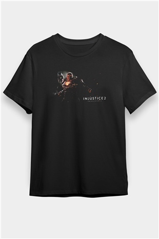 Injustice 2 Siyah Unisex Tişört T-Shirt
