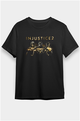 Injustice 2 Siyah Unisex Tişört T-Shirt