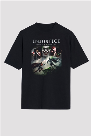 Injustice 2 Siyah Oversize Tişört Oversize T-shirt