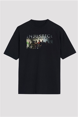 Injustice 2 Siyah Oversize Tişört Oversize T-shirt