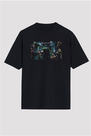 Injustice 2 Siyah Oversize Tişört Oversize T-shirt