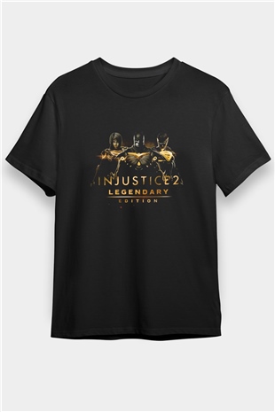 Injustice 2 Siyah Unisex Tişört T-Shirt
