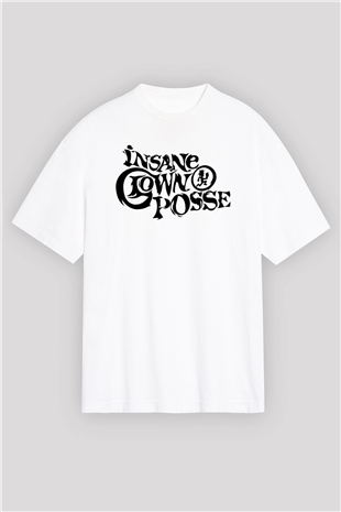 Insane Clown Posse Beyaz Oversize Tişört Oversize T-shirt - TişörtFabrikası