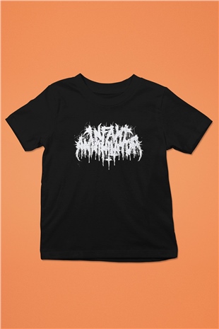 Insomnium Baskılı Unisex Siyah Çocuk Tişört - Tshirt