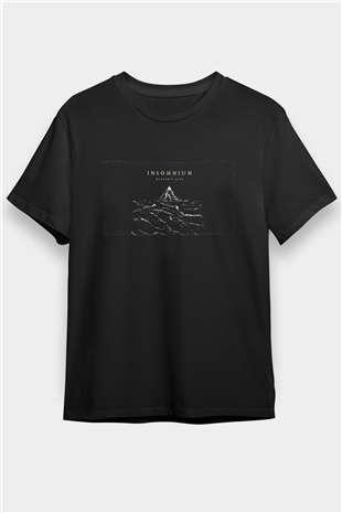 Insomnium Baskılı Unisex Siyah Tişört - Tshirt