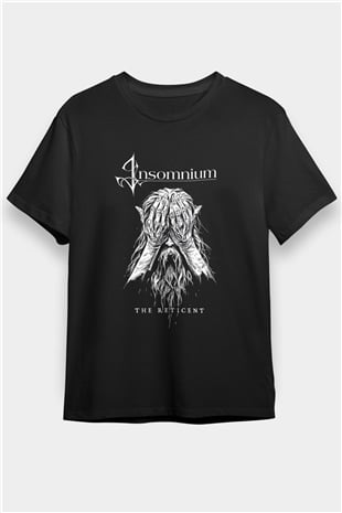 Insomnium Baskılı Unisex Siyah Tişört - Tshirt