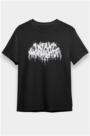 Insomnium Baskılı Unisex Siyah Tişört - Tshirt