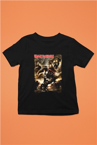 Iron Maiden Alexander The Great Eddie Baskılı Siyah Unisex Çocuk Tişört