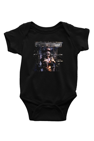 Iron Maiden Baskılı Siyah Bebek Body - Zıbın