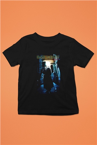 Iron Maiden Baskılı Siyah Unisex Çocuk Tişört