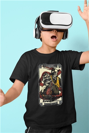 Iron Maiden Baskılı Siyah Unisex Çocuk Tişört