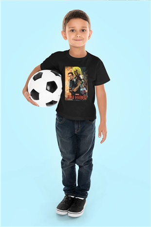 Iron Maiden Baskılı Siyah Unisex Çocuk Tişört